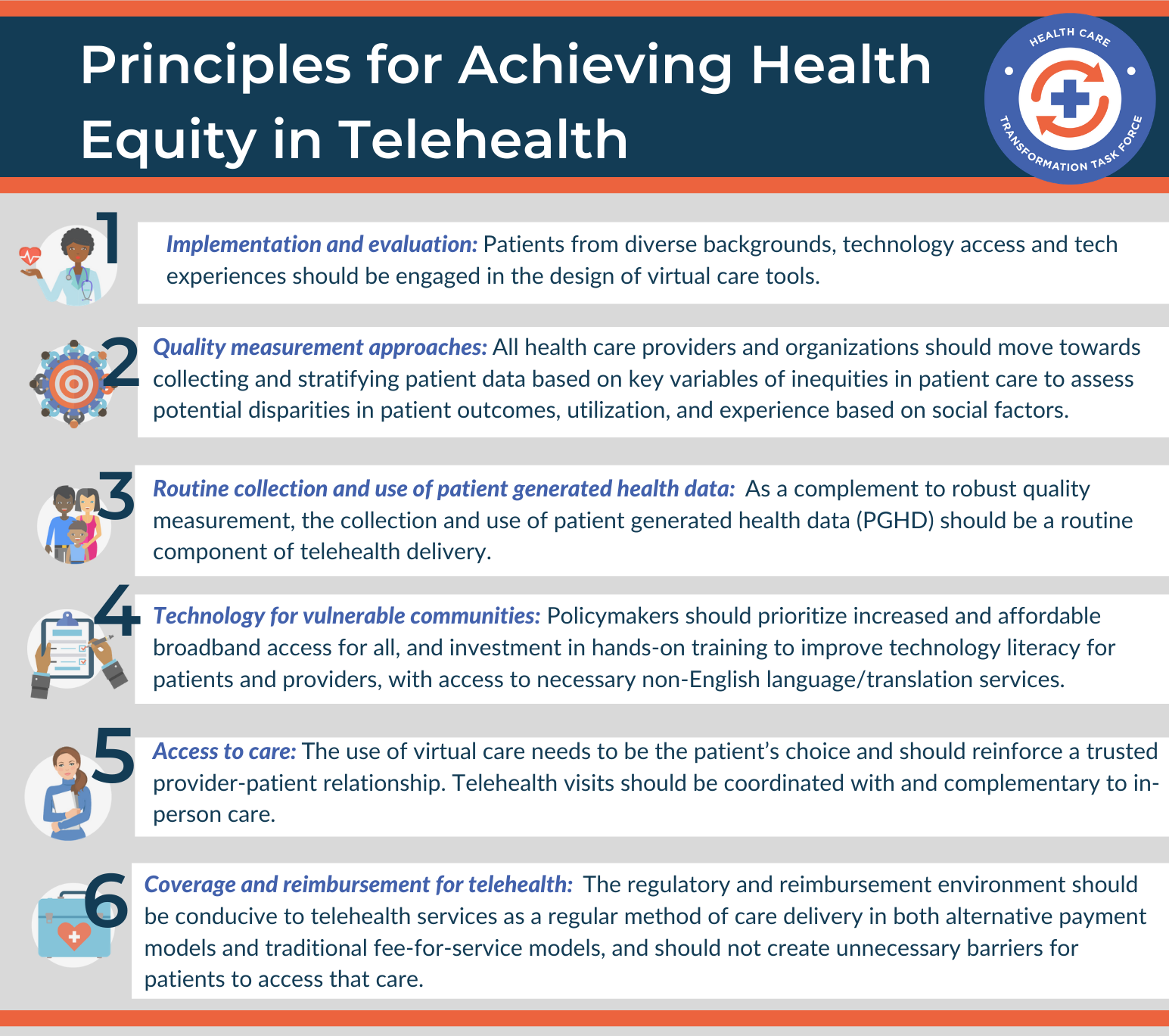 Health Care Transformation Task Force Health Equity in Telehealth